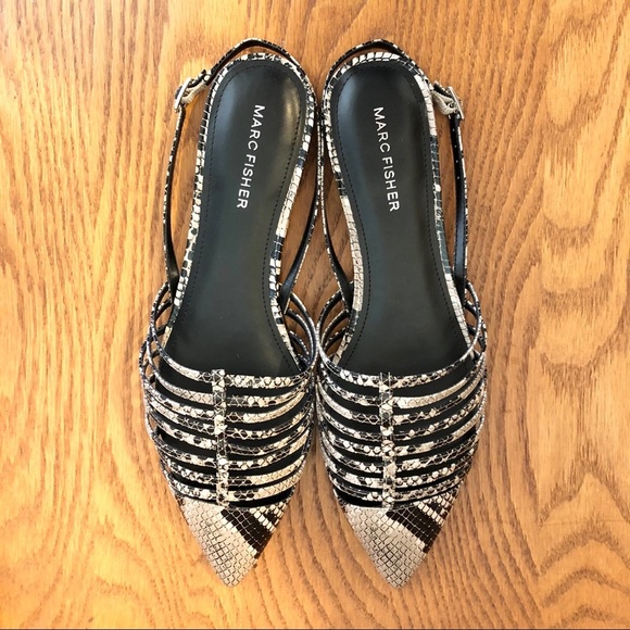 NEW Marc Fisher Cage, Faux Strappy, Snakeskin Sa… - Picture 1 of 8